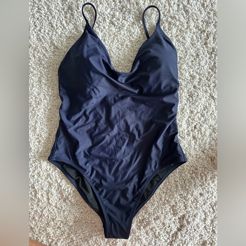 J Crew navy blue swimsuit sz 12